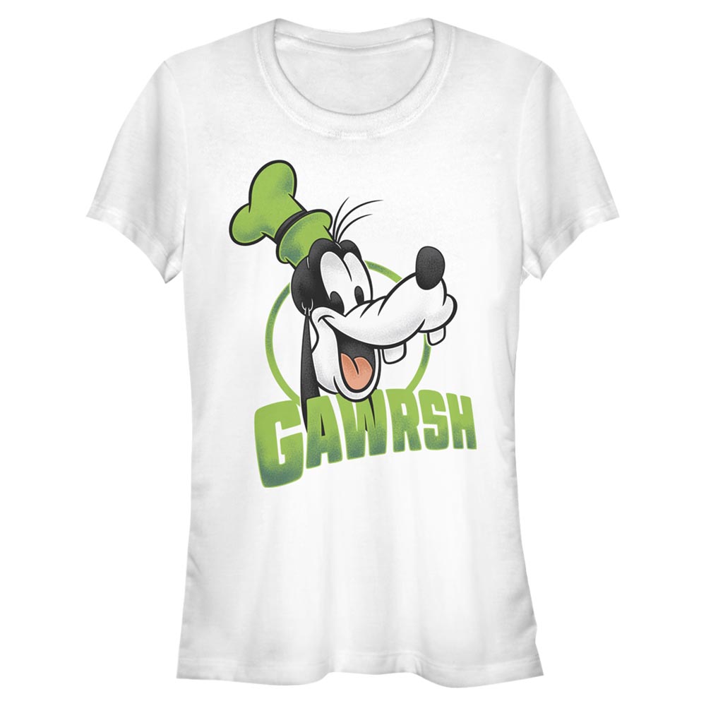 Aperçu: Disney Classics - Mickey Mouse - Goofy Gawrsh - Femme T-shirt - Blanc - Devant