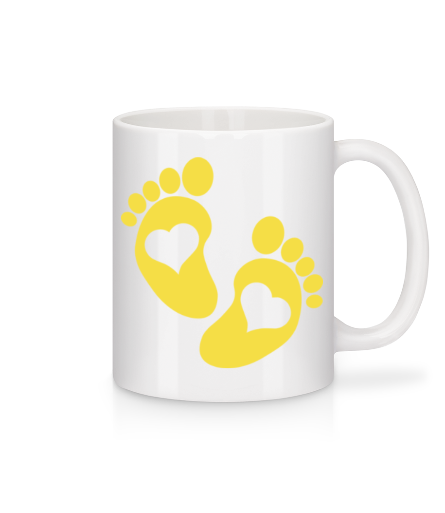 Bébé Pieds · Mug en céramique blanc
