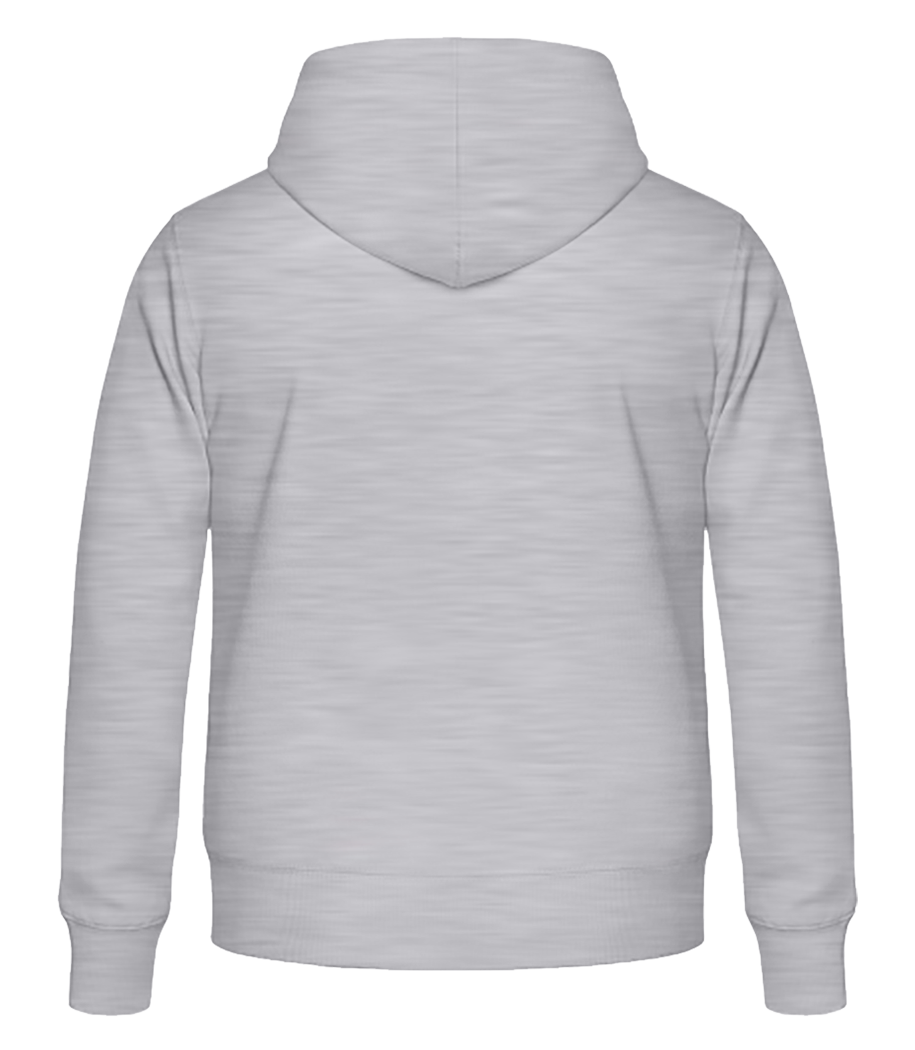 Aperçu: I Love My Girlfriend - Sweat à capuche Homme - Gris chiné - Derrière