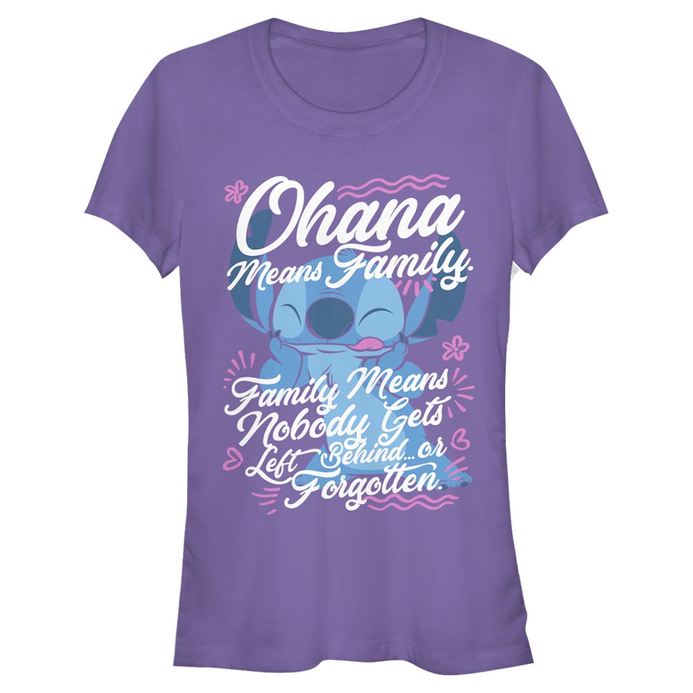 Disney Classics - Lilo & Stitch - Quote Ohana Family - Femme T-shirt