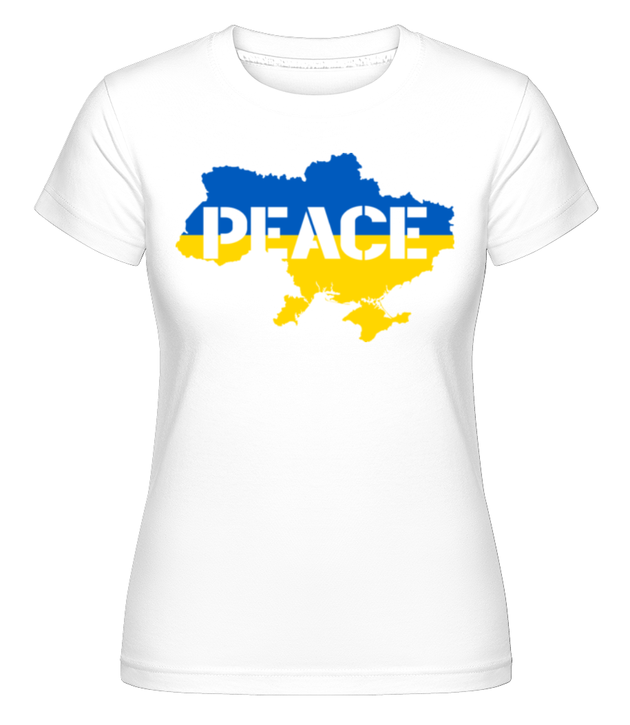 Paix Ukraine Pays -  T-shirt Shirtinator femme - Blanc - Devant