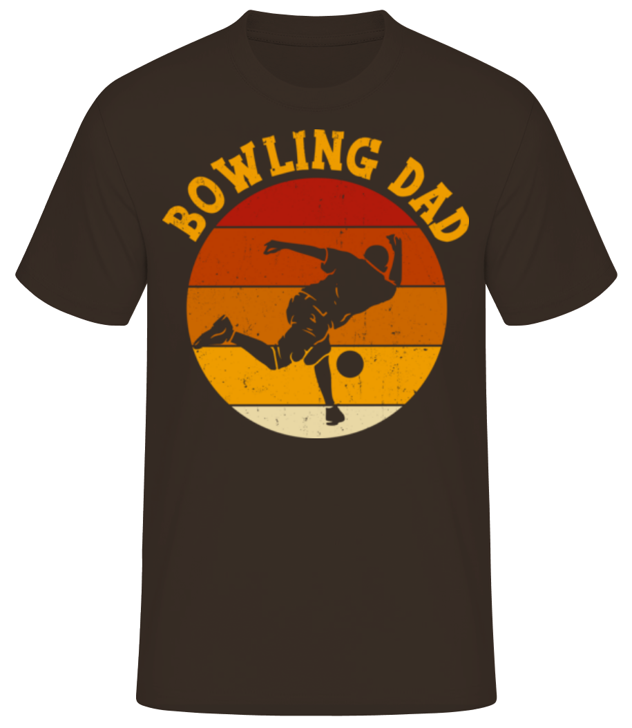 Bowling Dad - T-shirt standard Homme - Marron - Devant