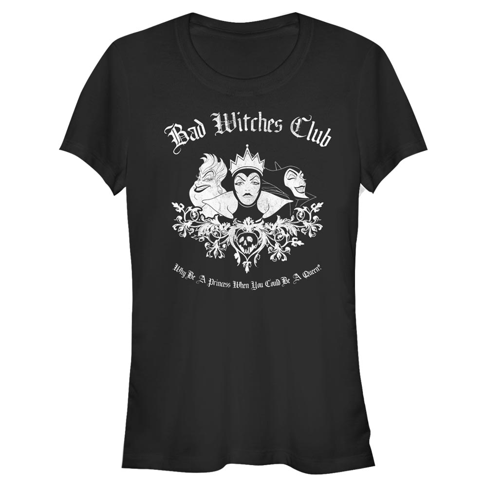 Aperçu: Disney - Méchants - Skupina Bad Witch Club - Femme T-shirt - Noir - Devant