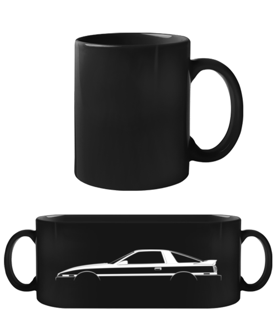 'Toyota Supra A70' Silhouette · Tasse Noire