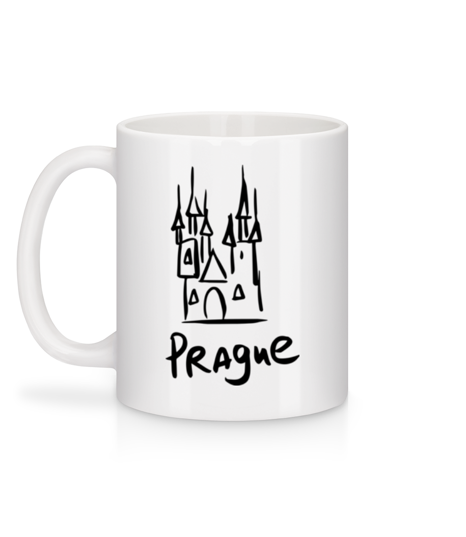 Signe De Prague - Mug en céramique blanc - Blanc - Derrière