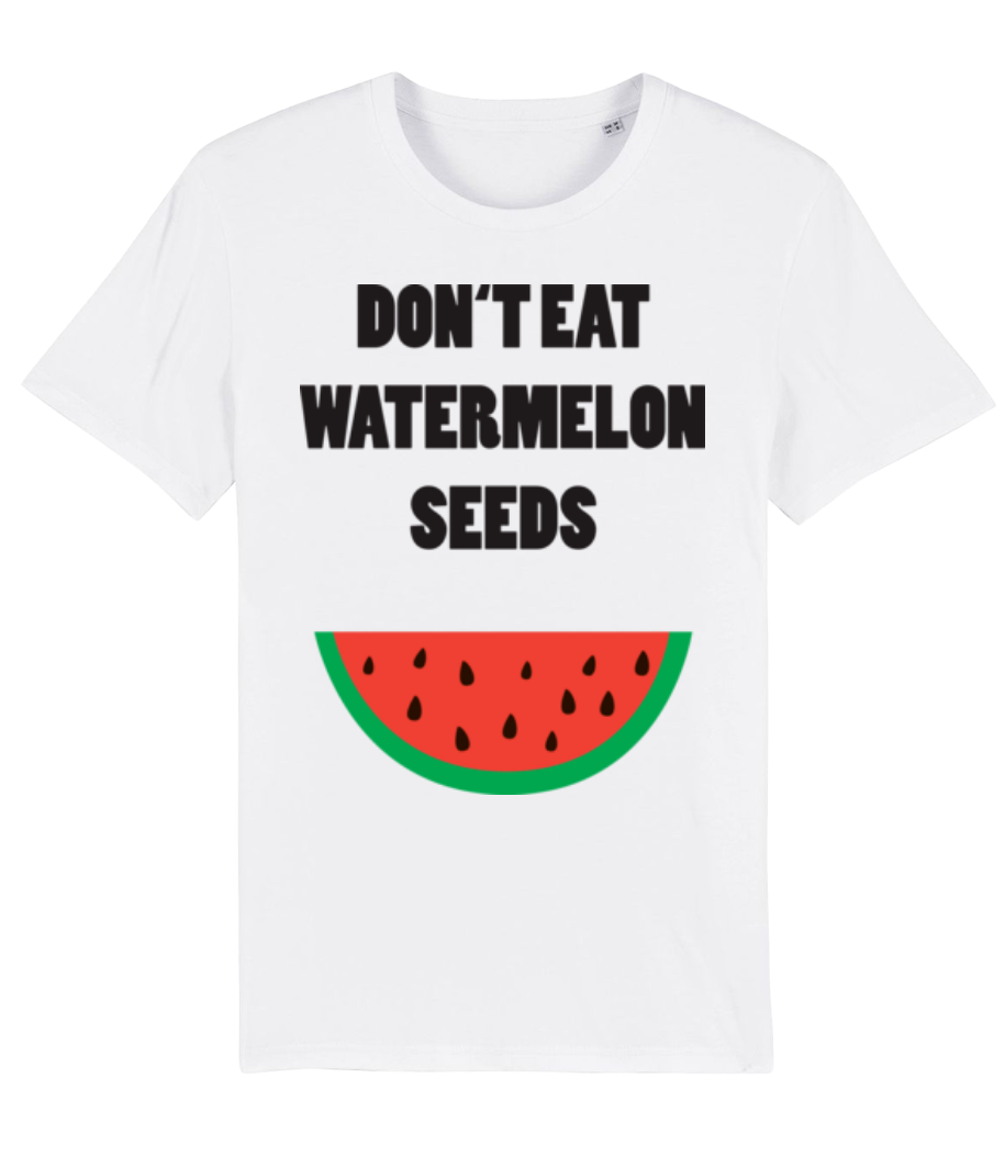 Aperçu: Don't Eat Watermelon Seeds - T-shirt bio Homme Stanley Stella 2.0 - Blanc - Devant