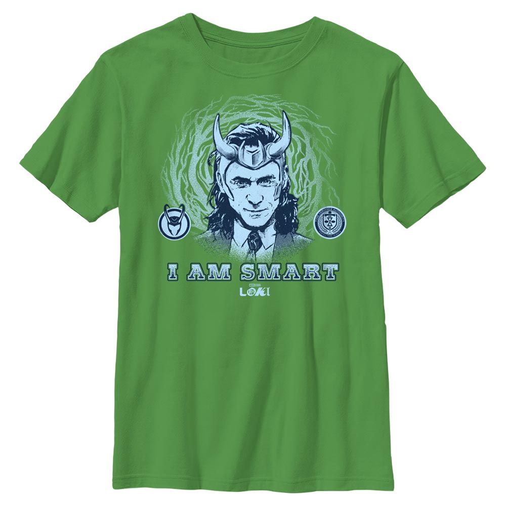 Marvel - Loki - Loki Godly Intellect - Enfant T-shirt - Vert irlandais - Devant