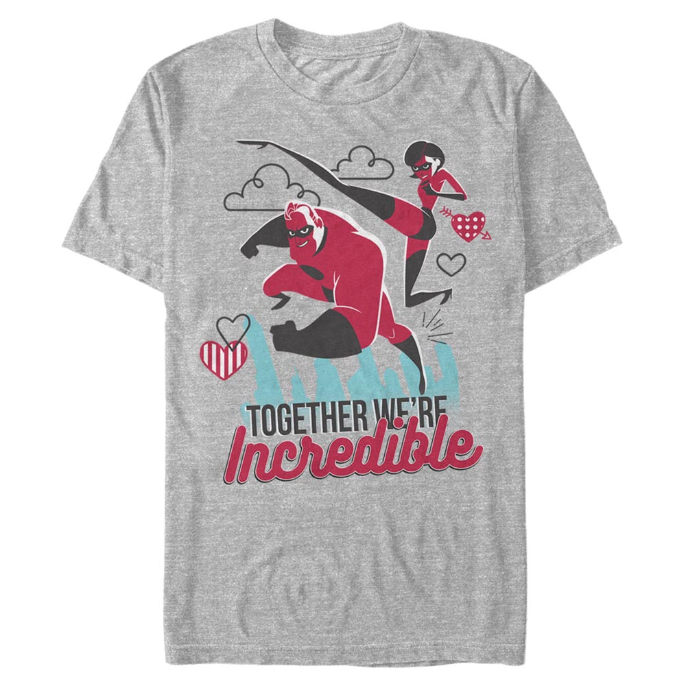 Pixar - Les Indestructibles - Mr. & Mrs. Incredible Together Incredible - Valentine's Day - Homme T-shirt