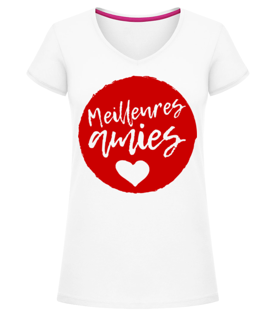 Meilleurs Amies · T-shirt col en V Femme