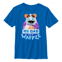 Netflix - Waffles + Mochi - Waffle Dad - Father's Day - Kids T-Shirt - Royal blue - Front