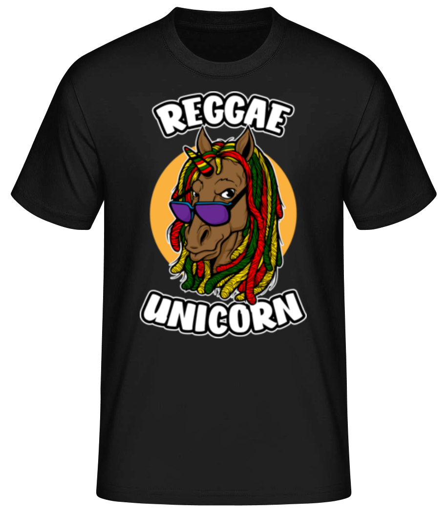 Reggae Unicorn - T-shirt standard Homme - Noir - Devant