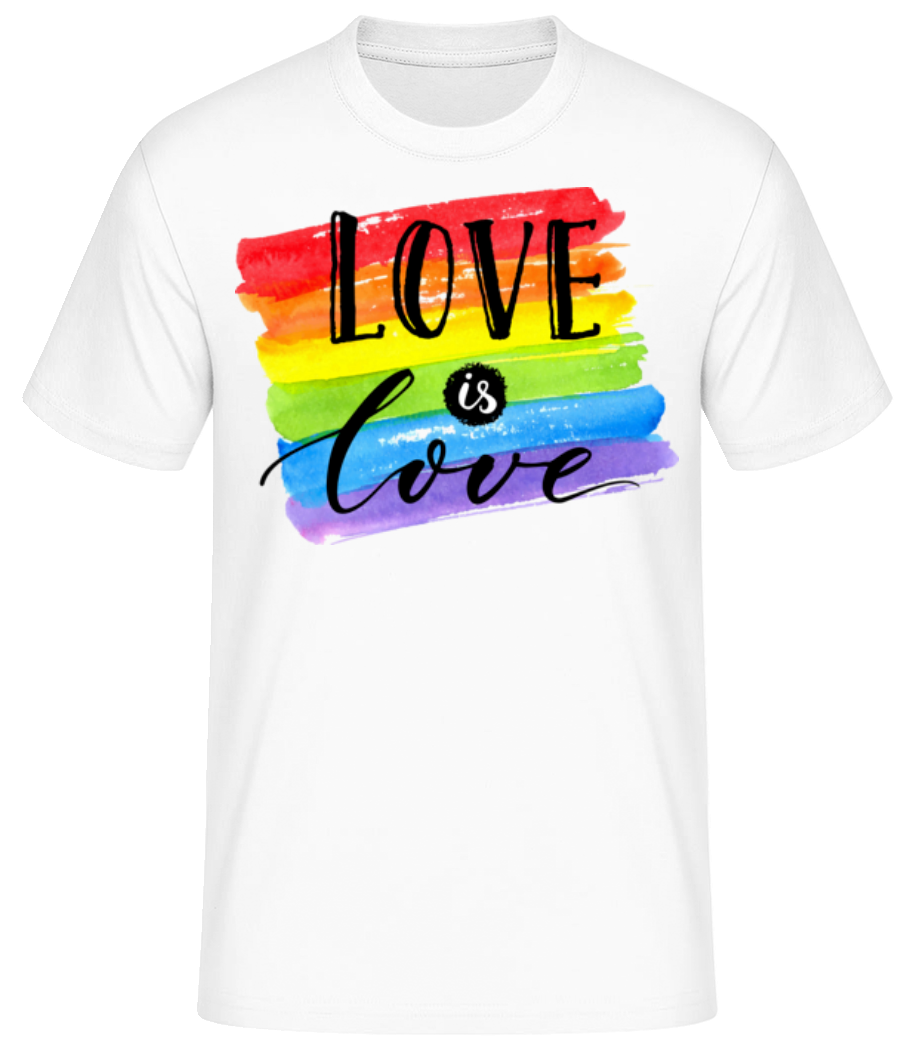 Aperçu: Love Is Love - T-shirt standard Homme - Blanc - Devant