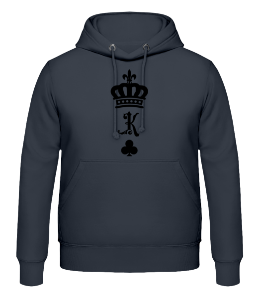 Roi Couronne - Sweat à capuche Homme - Anthracite - Devant