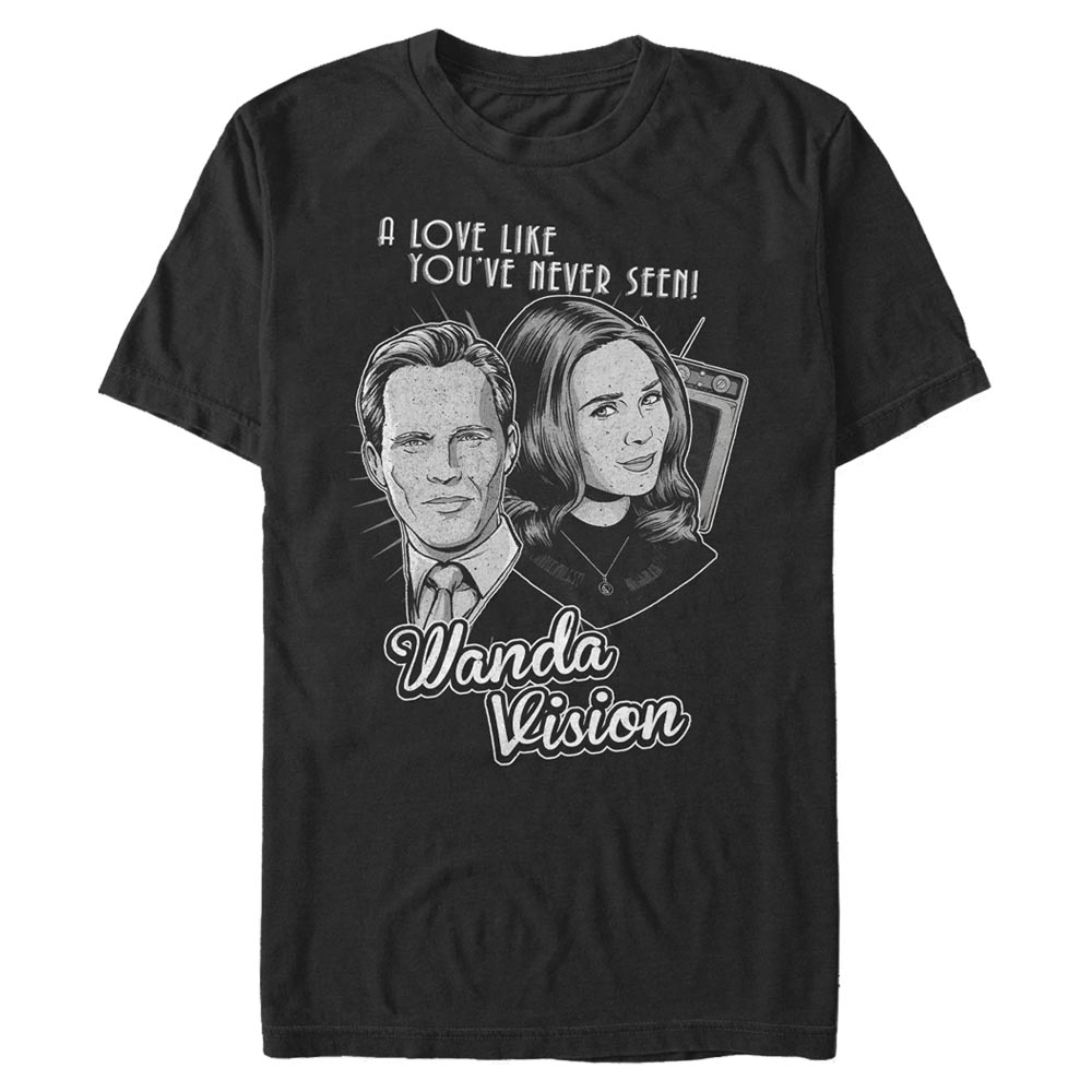 Marvel - WandaVision - La Sorcière rouge & Vision Monochrome Wanda - Homme T-shirt