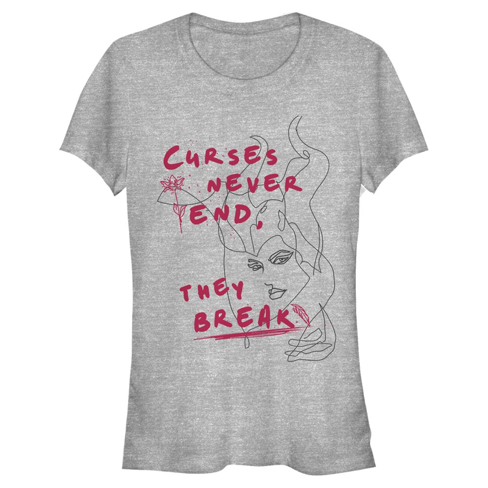 Disney - Maléfique Le Pouvoir du Mal - Maléfique Curse Scribbles - Femme T-shirt