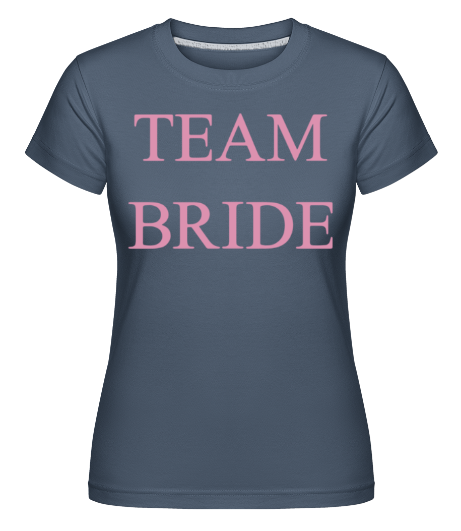 Team Bride -  T-shirt Shirtinator femme - Bleu denim - Devant
