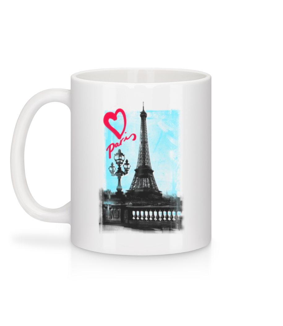 Aperçu: Amour Parisien - Mug en céramique blanc - Blanc - Derrière
