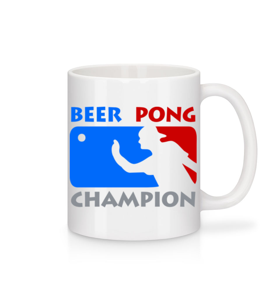 Beer Pong Champion · Mug en céramique blanc