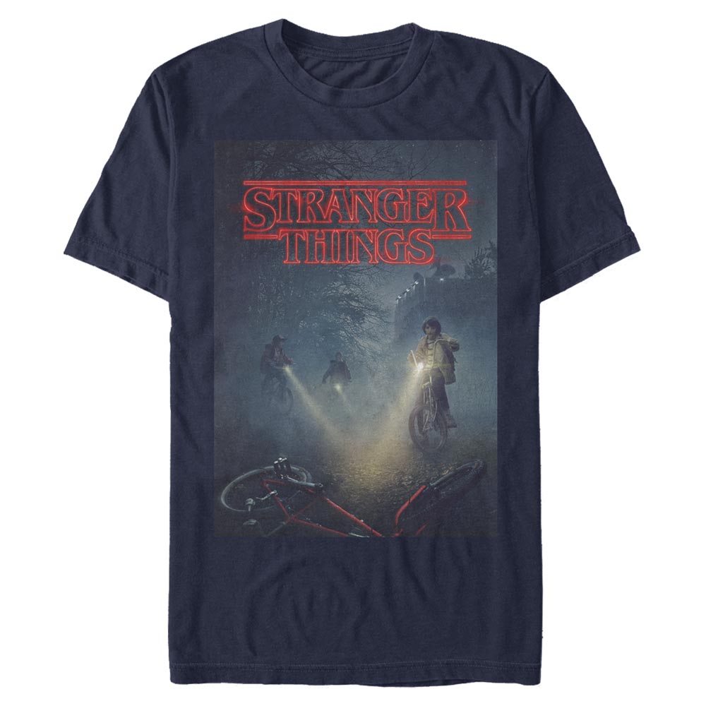 Netflix - Stranger Things - Photo de groupe Will Missing Bike Poster - Homme T-shirt