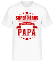 Super Héros Sans Cape - T-shirt standard Homme - Blanc - Devant