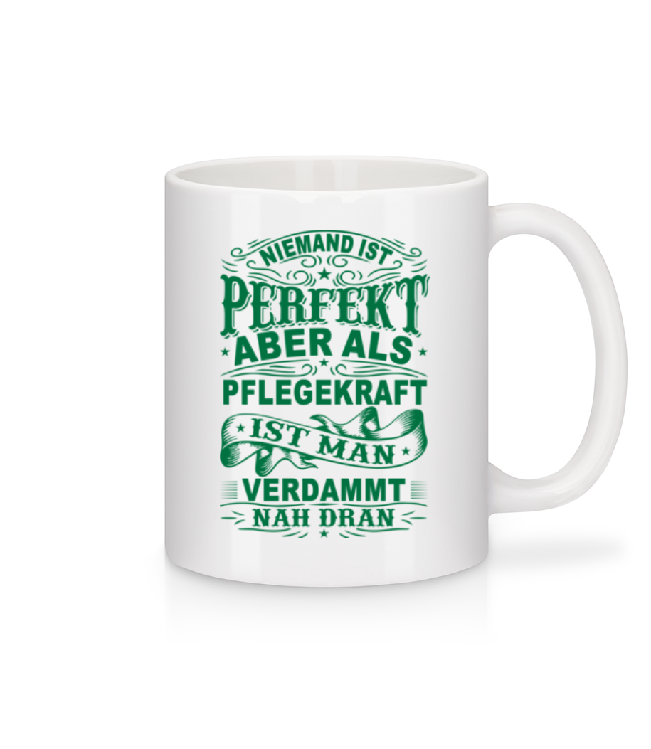 Vorschau: Niemand Ist Perfekt - Tasse - Weiß - Vorne