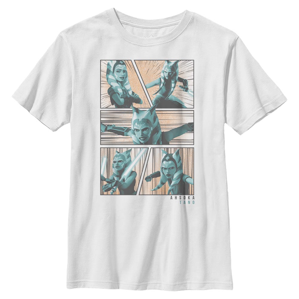 Star Wars - The Clone Wars - Ahsoka Panels - Kinder T-Shirt