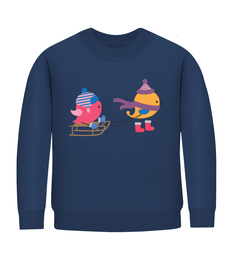 Aperçu: Oiseaux De Traîneau - Sweatshirt Enfant - Bleu marine - Devant