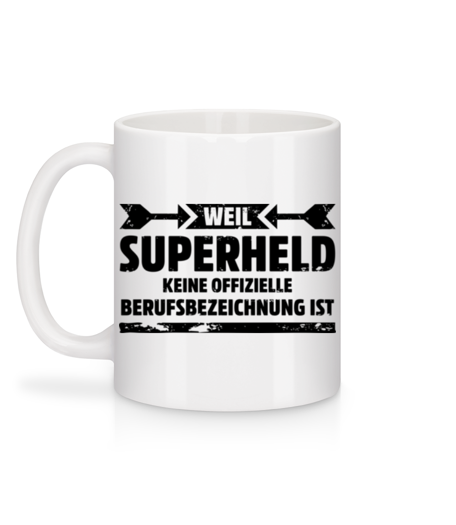 Vorschau: Superheld - Tasse - Weiß - Hinten