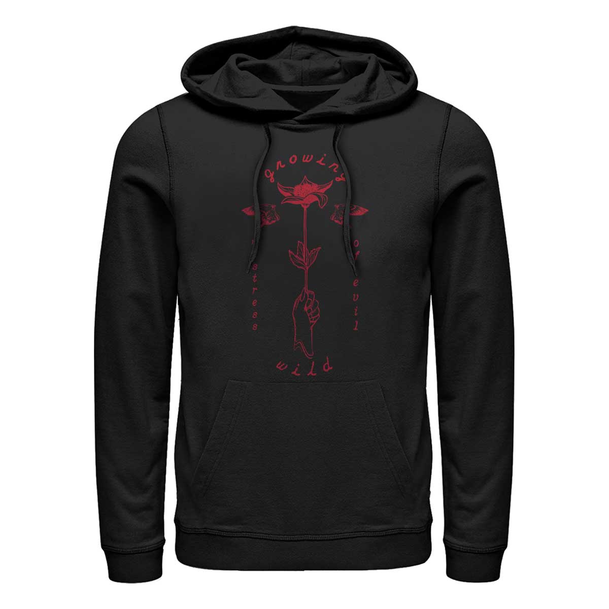 Disney - Maléfique Le Pouvoir du Mal - Rose Growing Wild - Unisex Sweat à capuche - Noir - Devant