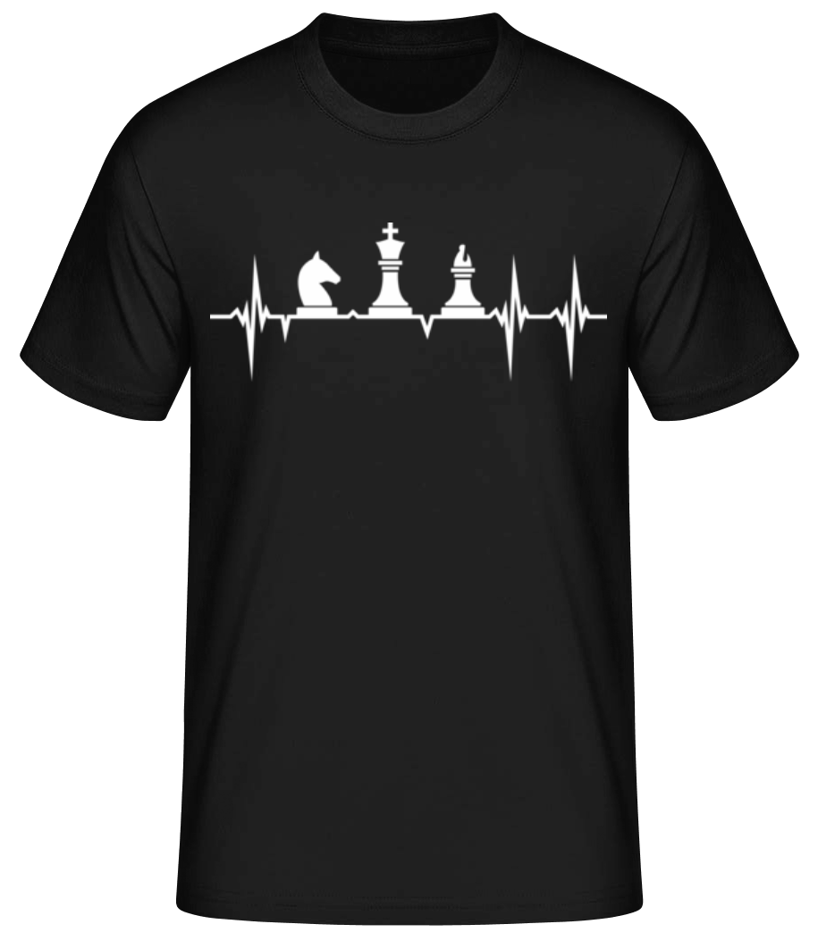 Schach Herzschlag · Männer Basic T-Shirt