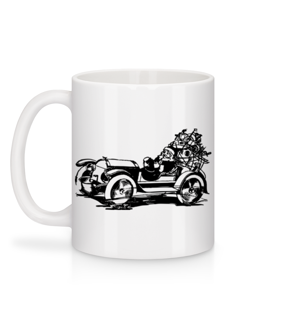 Aperçu: Noël Oldtimer - Mug en céramique blanc - Blanc - Derrière