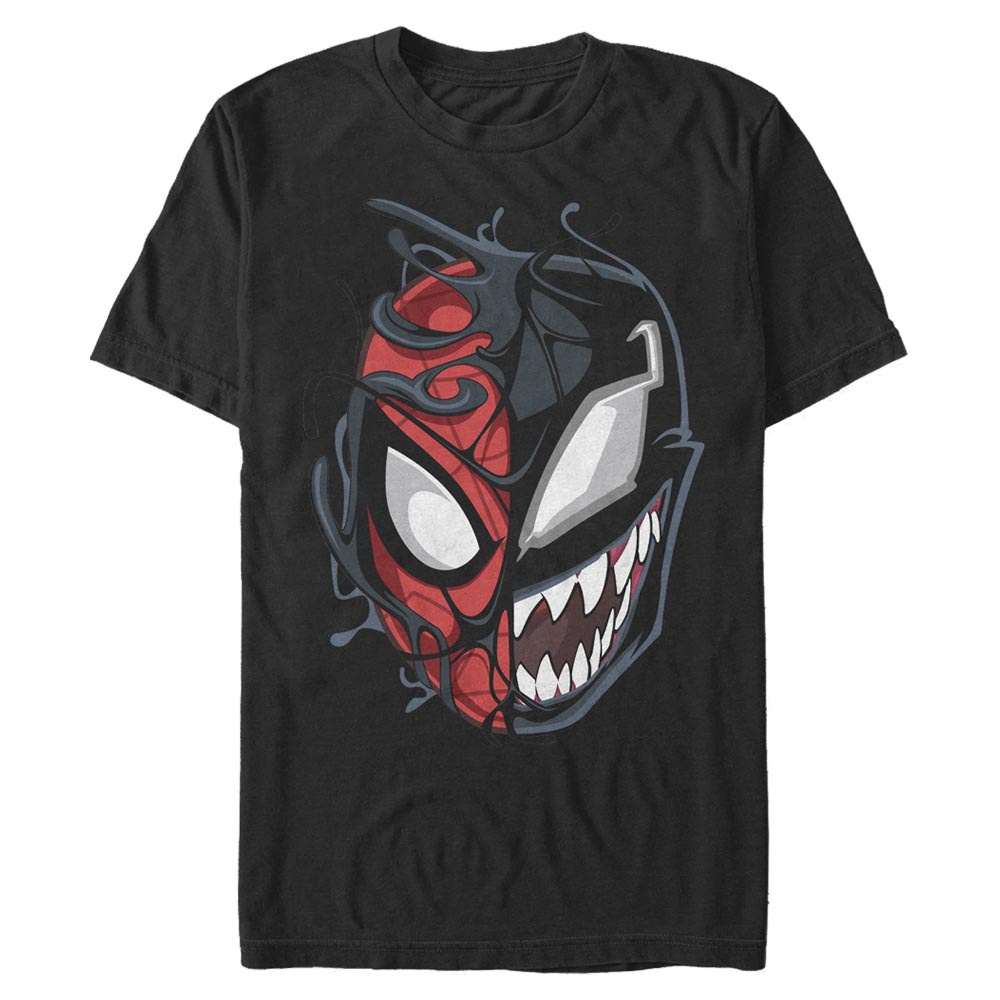 Aperçu: Marvel - Spider-Man & Venom Peter Venom - Homme T-shirt - Noir - Devant