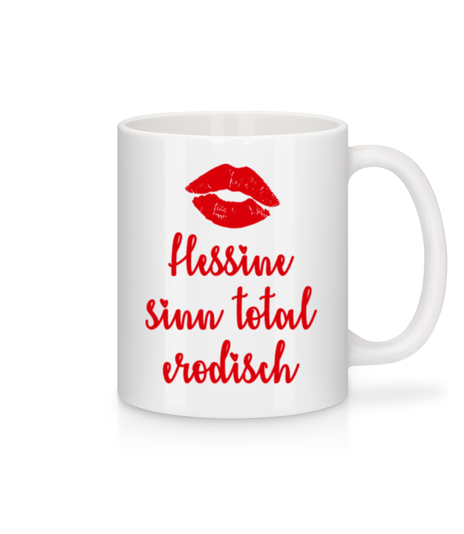 Vorschau: Hessine Sinn Total Erodisch - Tasse - Weiß - Vorne