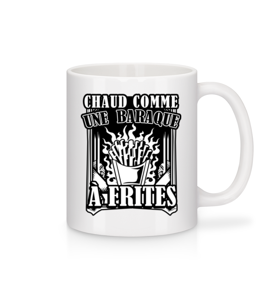 Comme Une Baraque À Frites · Mug en céramique blanc