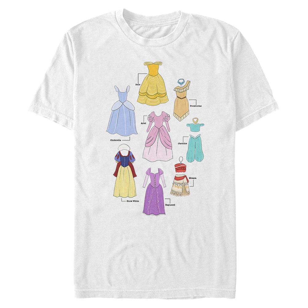 Disney - Princesses Disney - Photo de groupe Textbook Dresses - Homme T-shirt