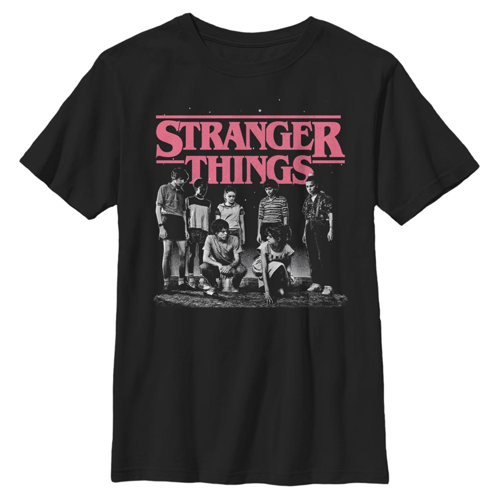 Netflix - Stranger Things - Photo de groupe Stranger Fade - Enfant T-shirt