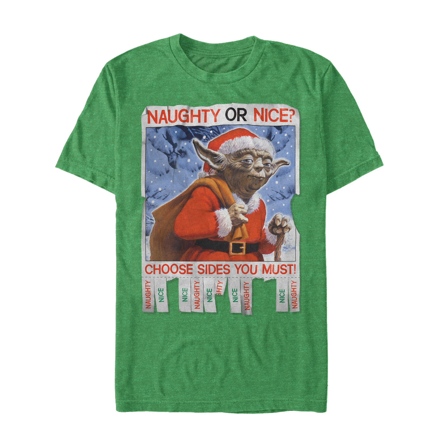 Star Wars - Yoda Naughty of Nice - Christmas - Homme T-shirt