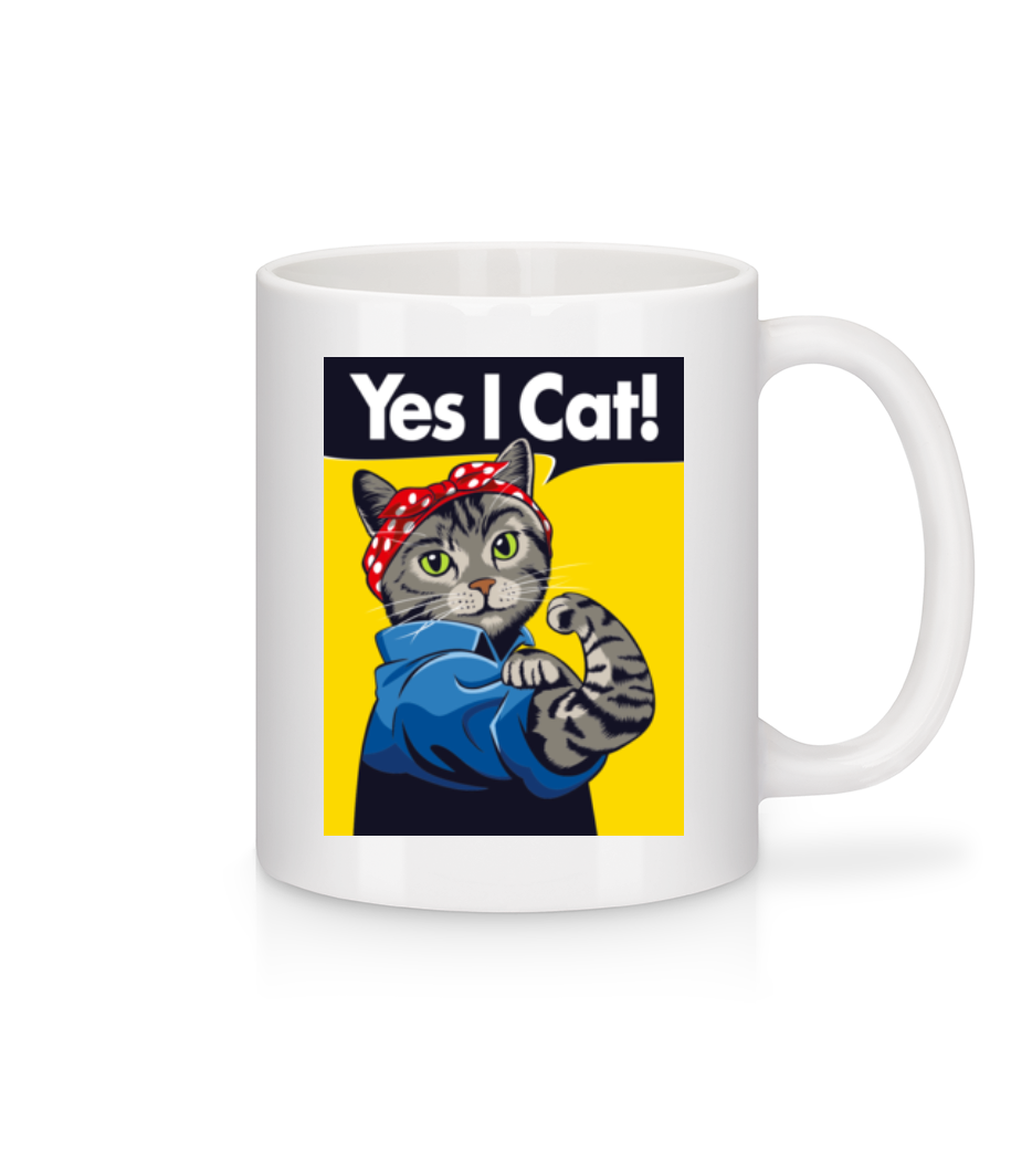Yes I Cat · Mug en céramique blanc
