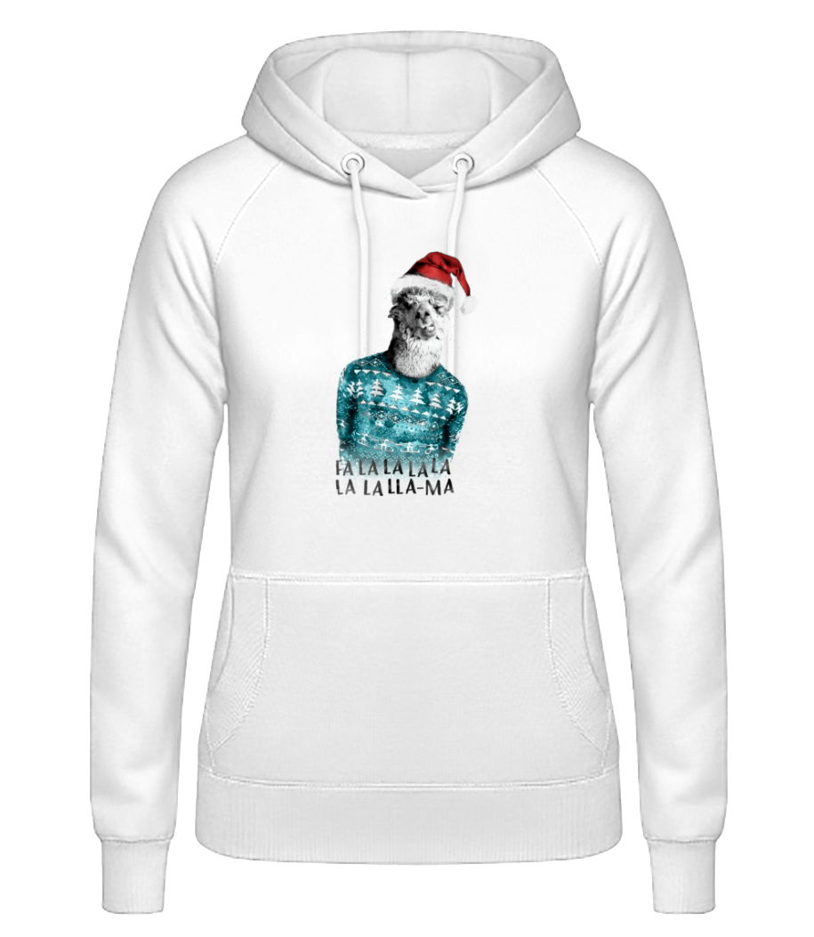 Lama De Noël · Sweat à capuche basique pour femme