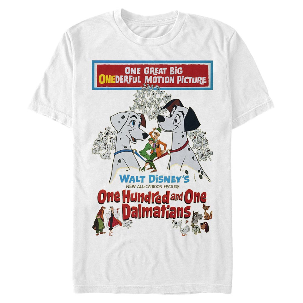 Disney Classics - Les 101 Dalmatiens - Chien Vintage Poster - Homme T-shirt