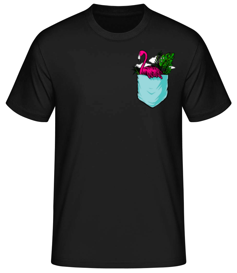 Poche Poitrine Flamant Rose · T-shirt standard Homme