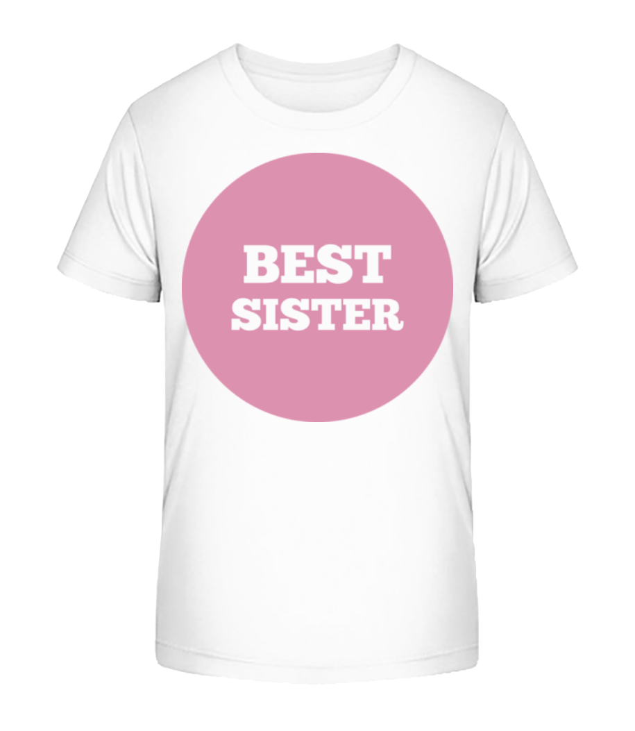 Aperçu: Best Sister - T-shirt bio Enfant Stanley Stella 2.0 - Blanc - Devant