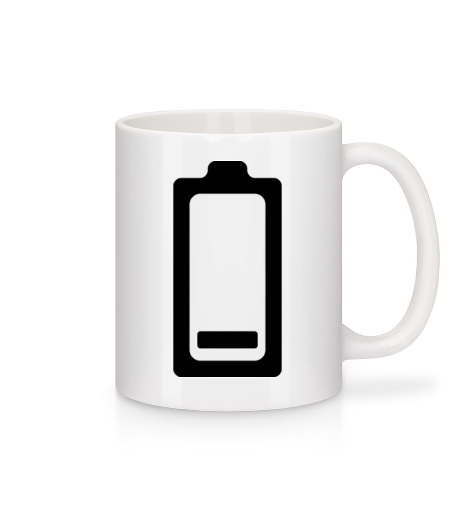 Icône De Batterie Faible · Mug en céramique blanc