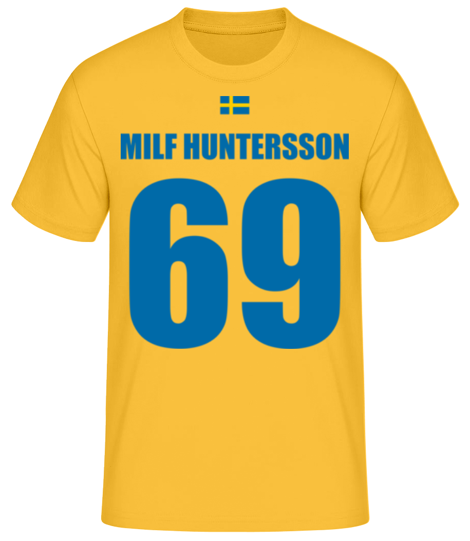 Schweden Fußball Trikot Milf Huntersson · Männer Basic T-Shirt
