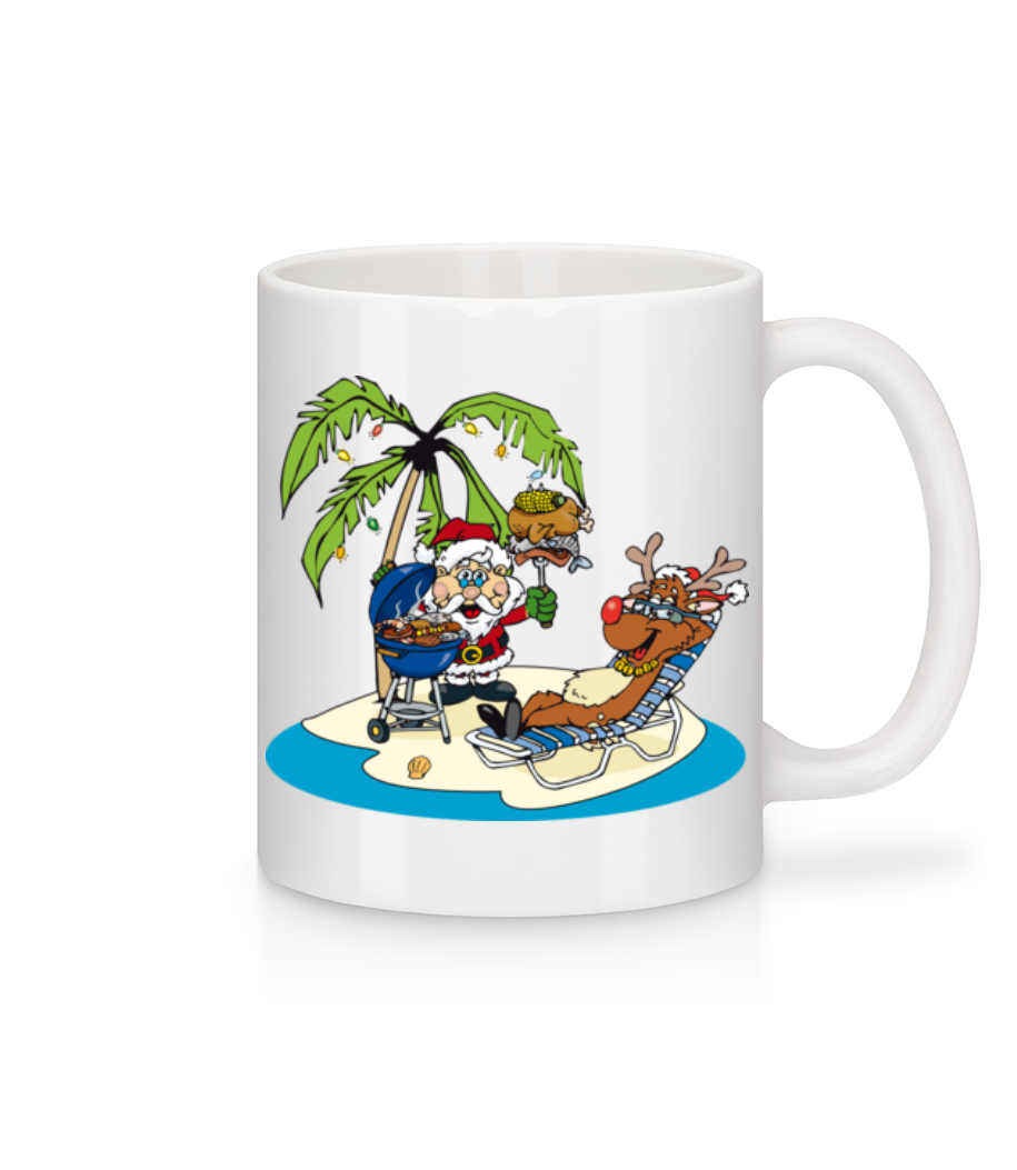 Vacances Du Père Noël · Mug en céramique blanc