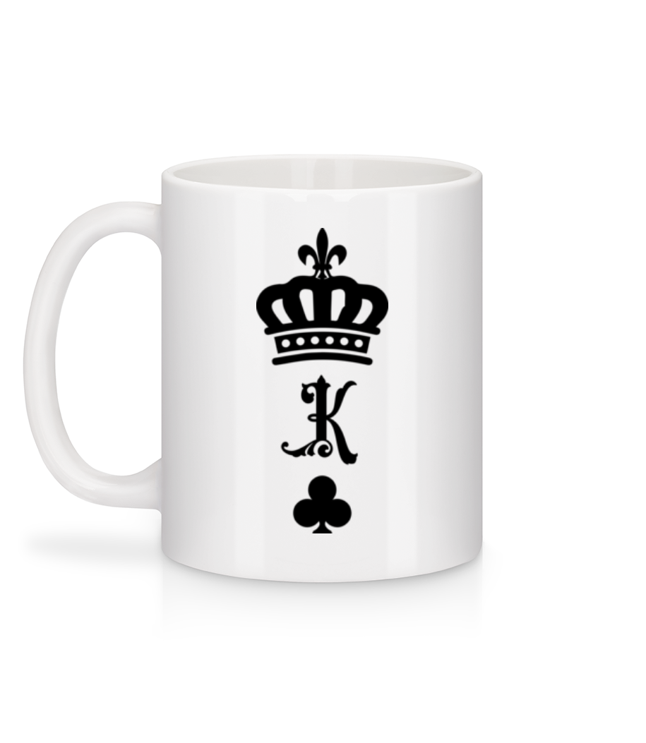 Aperçu: Roi Couronne - Mug en céramique blanc - Blanc - Derrière