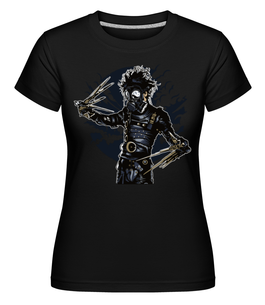 Gas Mask Scissors -  T-shirt Shirtinator femme - Noir - Devant