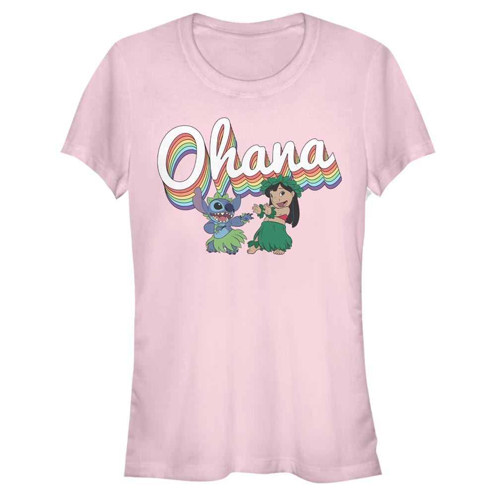 Disney Classics - Lilo & Stitch - Lilo et Stitch Rainbow Ohana - Femme T-shirt