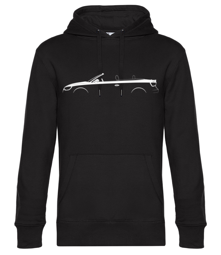 'Audi A3 Cabriolet (8V)' Silhouette - Sweat à capuche premium Unisexe - Noir - Devant