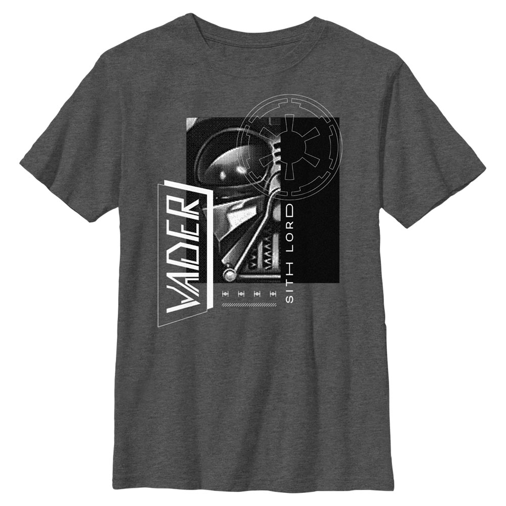 Vorschau: Star Wars - Obi-Wan Kenobi - Darth Vader Sith Lord - Kinder T-Shirt - Anthrazit meliert - Vorne